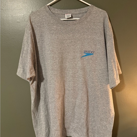 Rare Vintage 90’s Speedo Heather Gray Short Sleeve Tee - Picture 1 of 3
